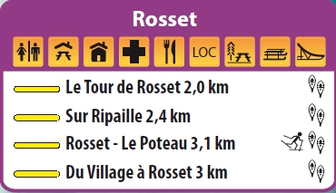 Pistes raquettes Rosset